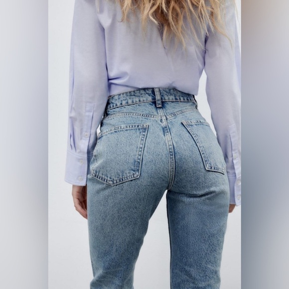 Zara High-Waisted Rigid Crop Size 6 - Picture 5 of 16